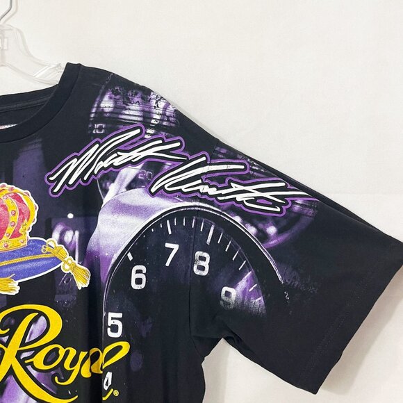 Nascar Crown Royal #17 Matt Kenseth AOP Graphic Tee Black Purple Men's Size XL - Picture 3 of 6